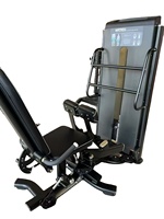 Machine à extensio et flexion des jambes assise, double fonction, avec sélecteur de poids, équipement de musculation commercial réglable