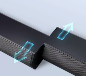 HiFi 2-in-1 Wired Loud Stereo Subwoofer Game Home Theater System with One USB <strong>Computer</strong> DC Power <strong>Source</strong> RGB LED Lighting Soundbar - Product Image 5