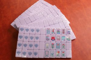 Set di 160 Tessere Mahjong Americane in Rosa Sakura e Viola Lavanda, Set Portatile in Acrilico - Product Image 4