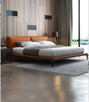 Hochwertige gepolsterte Plattform Bett rahmen Holz latten stütze Kein Box spring erforderlich Einfache Montage California King