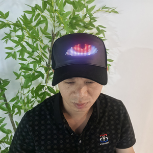 New Arrival finegreen ánh sáng <span class=keywords><strong>up</strong></span> LED tin nhắn Mũ DIY tin nhắn của riêng bạn hình ảnh thông qua ứng dụng của bạn LED panel màn hình - Product Image 4