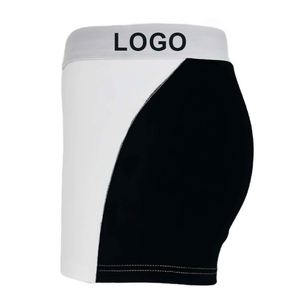 Pantalones Cortos Deportivos Negros para Hombre, Transpirables, Elásticos, de Talle Medio, Antibacterianos, de Seda de Leche Tejida, con Estampado Digital y Logotipo en la Cintura - Product Image 3