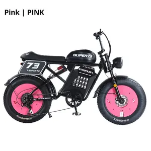 Bicicleta de montaña eléctrica 250W Motor sin escobillas 48V Marco de acero de alto carbono 30-50 km/h Velocidad máxima 31-60km Freno de disco de rango - Product Image 3