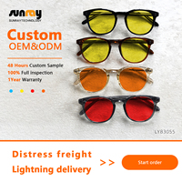 Sunray, venta al por mayor, lentes naranjas más nuevos 97% 98% 100%, gafas antiluz azul, monturas TR, gafas de lectura para hombres y mujeres