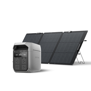 Ecoflow delta3plus + 160wsolar Tấm di động Trạm Sạc UPS năng lượng mặt trời Máy phát điện LiFePO4 MPPT điều khiển cắm đèn Pin - Product Image 1