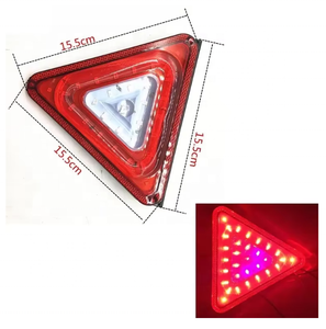 Nouveau feu arrière LED <span class=keywords><strong>triangulaire</strong></span> clair 24V à clignotement haute intensité pour camions lourds – Meilleures ventes - Product Image 2