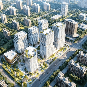 Grattacielo per Uffici con Struttura in Acciaio a Costruzione Rapida per CBD Urbano, Resistente al Fuoco, Ecologico, Conforme a ISO e CE - Product Image 5