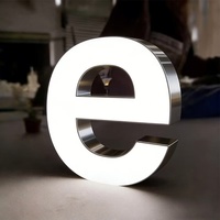 Nouvelle conception 2026 – Enseigne lumineuse 3D à LED rétroéclairée, étanche, pour extérieur, avec logo personnalisé pour magasins de détail et restaurants