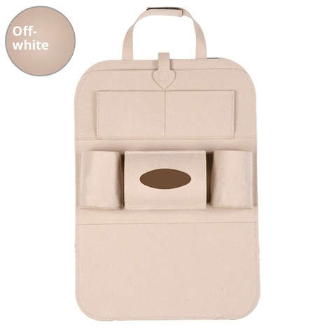 Car Rear-Seat Kickpad with Clear Screen Tablet Stand Storage Bag and Seatback Protector Travel Holder