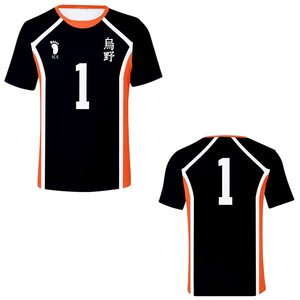 Disfraz de Cosplay de Anime Haikyuu Karasuno Hinata Shoyo Tobio Kageya, Jersey de Voleibol, Ropa Deportiva Corta Transpirable de Yu Nishinoya - Product Image 1
