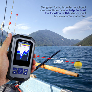 Meilleures ventes DANOPLUS FFW-335 Sonar de pêche sans fil écologique 45 mètres (147 pieds) Portée de fonctionnement de 200 m Affichage LED - Product Image 2