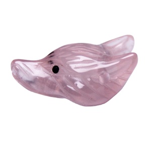 En gros Petite Taille Taillée Rose <span class=keywords><strong>Cristal</strong></span> <span class=keywords><strong>Quartz</strong></span> 23*33mm Tête de Renard Décoration - Product Image 4