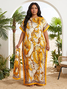 Directo de Fábrica, Novedad Transfronteriza: Túnica Africana con Pañuelo a Juego, Vestido <span class=keywords><strong>Maxi</strong></span> Kaftán y Blusa - Product Image 4