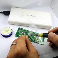 Fer à souder électrique USB DGKS BT-8U, kit d'outils 6 pièces, mini station de soudage 5-8W, élément chauffant 380-450°C, support, certifié CE, automatique