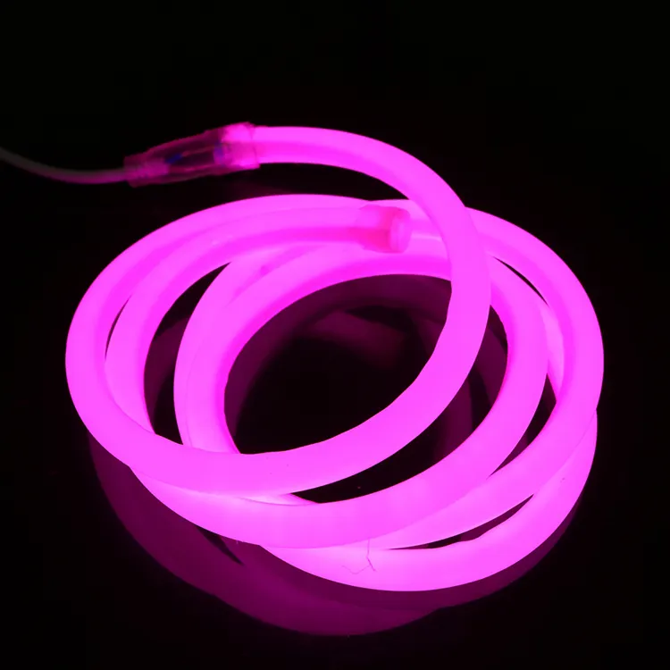 Luz Led flexible de neón de un solo Color, RGB, móvil, 16x26mm