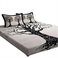 Ensemble de literie de luxe de haute qualité personnalisable imprimé réactif 100% polyester 400TC 10 pièces |   Ensemble de fleurs durables et inaltérables
