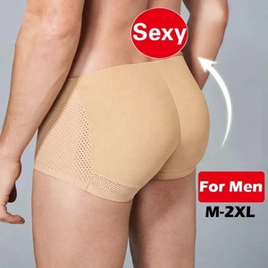 Boxer da <span class=keywords><strong>Uomo</strong></span> Seducenti Senza Cuciture con Imbottitura Push-Up in Spugna per Glutei - Product Image 1