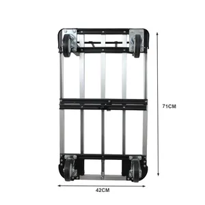 Good Structure Aluminium Heavy Duty Manual Trolleys Platform Cart Hand Truck For Weight