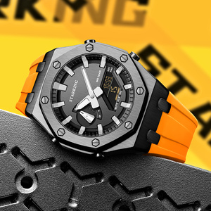 Orologio Digitale da Uomo di Alta Qualità con Cinturino in Silicone, Stile Casual e Sportivo, Resistente all'Acqua e Display Analogico-Digitale - Product Image 2