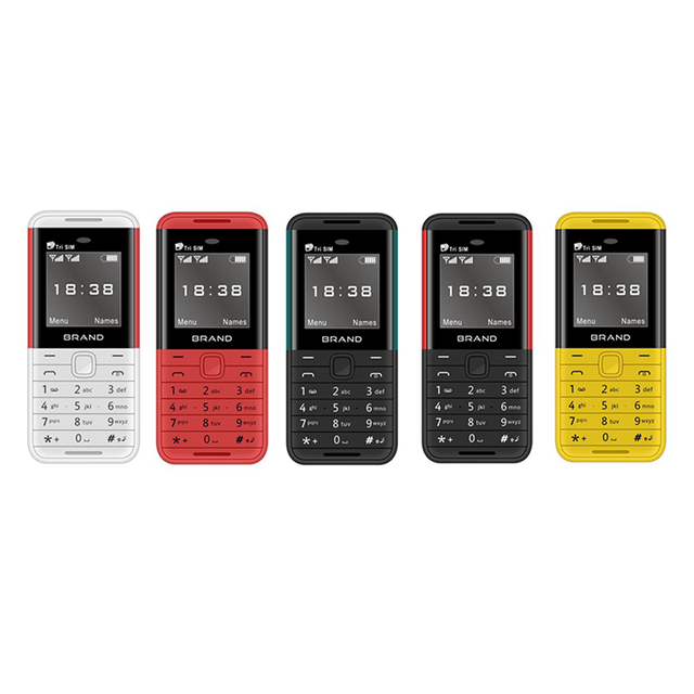 BM5310 Mobile Phone 3 SIM Card 3 Standby Colorful Feature Phone 1.3" Call Recorder Dial Speed Dial Magic Voice Camera Cellphone