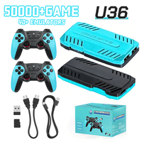 Console de jeux vidéo rétro U36 128 Go, environ 50 000 jeux, sortie HD 4K, double joueur, connexion familiale à la télévision, CPU S905, sans fil 2,4 G