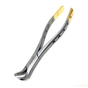 Ensemble de forceps d'extraction dentaire 5 pièces à mâchoires dentelées pour l'extraction des molaires supérieures et inférieures, instruments chirurgicaux manuels - Product Image 6