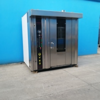 Nuevo Horno de Convección Rotatorio a Gas, Horno de Panadería Comercial de Aire Caliente, Portátil, de Bajo Precio, de Acero Inoxidable, para Hornear Maíz/Nueces