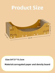 Desain Modern tempat cakar kucing bersantai dengan permukaan Sisal | Gaya menggaruk Pad untuk dekorasi rumah - Product Image 6