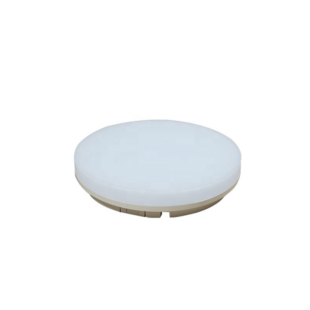 Emergency PC Body IP54 15W 18W 24W Bulkhead Ceiling LED Light Rechargeable Emergency Light Round Bulkhead Wall Light
