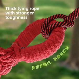 <span class=keywords><strong>Hamac</strong></span> de camping <span class=keywords><strong>en</strong></span> plein air durable pour adultes enfants chaise balançoire épaissie anti-basculement fonction de suspension chaise d'intérieur de patio <span class=keywords><strong>en</strong></span> coton - Product Image 3