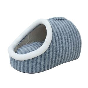 Cama para Gatos en Forma de Zapatilla, Cueva Cálida de Felpa Semicerrada para Mascotas, Nido Suave y Acogedor para Gatos Pequeños y Gatitos - Product Image 5