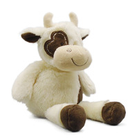 Peluche vache avec un visage souriant mignon