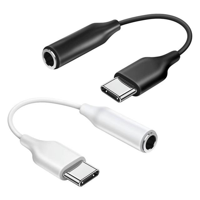 USB C to 3.5mm Female Headphone Jack Adapter Audio Adapter Type C to 3.5mm Audio Dongle Cable