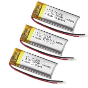リチャージバッテリー<span class=keywords><strong>Li-ion</strong></span> LipoバッテリーDTP 751635 3.7V 380mAhフレキシブル充電式Li-ポリマー電池 - Product Image 6