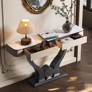 Muebles de sala de estar Xuanzhen, mesas de <span class=keywords><strong>consola</strong></span> de mármol dorado, mesa de sala de estar, mesas de entrada modernas de lujo, consolas <span class=keywords><strong>con</strong></span> <span class=keywords><strong>cajones</strong></span> - Product Image 5