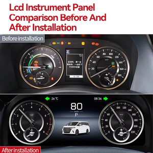 หน้าจอแสดงผลดิจิตอล LCD ขนาด 12.3 นิ้ว สำหรับรถยนต์ TOYOTA Alphard 30 A30 Vellfire ปี 2015-2022 ชุดหน้าปัดดิจิตอลแบบ Virtual Cockpit พร้อมมาตรวัดความเร็ว - Product Image 2