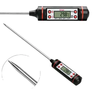 Keuken Groter Scherm TP101 Lange Eten Probe Thermometer Digitale Bbq Voedsel Koken Olie Vlees Thermometer