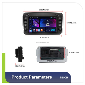 Autoradio Android Podofo 7'' 4+64G avec CarPlay/Android Auto sans fil pour Mercedes-Benz/CLK/W209/E-W210/Classe C/ Radios pour voitures - Product Image 5