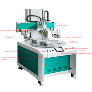 Machine de sérigraphie semi-automatique à 2 stations pour bracelet <span class=keywords><strong>carrousel</strong></span> Plaque en PVC Couleur unique Papier/Carte Sérigraphie - Product Image 5