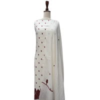 Costume brodé à la machine non cousu pour femme, tissu brodé sur mesure, 3 pièces, tenue traditionnelle pour mariage et fête, fournisseur en gros OEM ODM