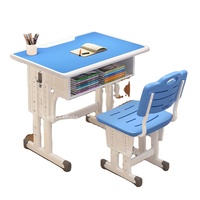 Ensemble de bureau et chaise en métal moderne pour salle de classe, mobilier scolaire ergonomique pour les élèves du primaire et du collège, appartement, chambre, bureau