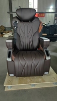 Kursi Mobil VIP Recliner Elektrik Kulit Asli Berkualitas Tinggi untuk Kenyamanan Premium