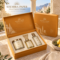 Boîte rigide personnalisée en carton avec charnière pour parfum, marquage à chaud, recyclable, fabrication OEM