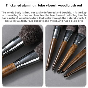 ชุดแปรงแต่งหน้าผมสังเคราะห์เนื้อนุ่ม14ชิ้นสำหรับผู้เริ่มต้นอุปกรณ์แต่งตาริมฝีปากแบบข้ามพรมแดน - Product Image 4