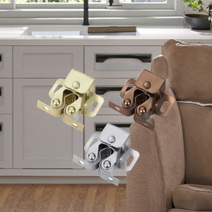 Modern Double Ball Roller Catch Iron Magnetic Cabinet Door for Outdoor Kitchen <b>Spring</b> Style Closet Roller - Product Image 4