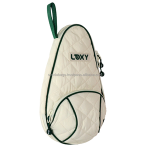 Sac à dos moderne et décontracté avec logo personnalisé Sac de tennis en nylon imperméable avec fermeture à glissière et moraillon 22*6*12cm grandes/petites tailles unisexe - Product Image 6