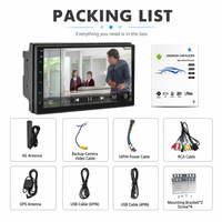 Autoradio multimédia universel double DIN 7 pouces, CarPlay sans fil, Android Auto, navigation GPS, autoradio, GPS, directement de l'usine