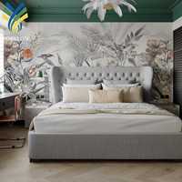 Papier peint mural en tissu floral tropical personnalisé, imprimé, pour bureau, hôtel, décoration, murale 3D