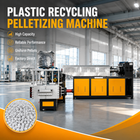 Granulateur à vis simple haute efficacité pour le recyclage rapide des déchets plastiques HDPE LDPE PP PE