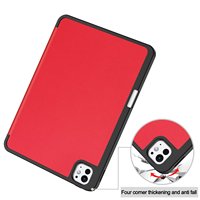 Étui pour iPad Pro 11 pouces 2024 2025, ultra fin, léger, en cuir PU et TPU, avec emplacement pour stylet